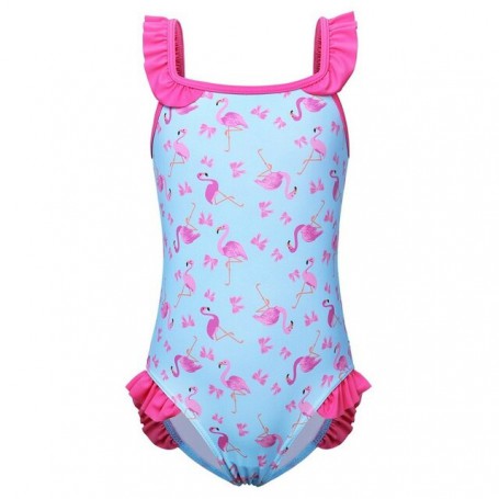 BAOHULU Toddler Girls Swimsuit Floral Swimwear One Piece Camisole Bathing Suit Sleeveless Beach Costume Swimming Suit