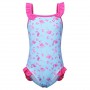BAOHULU Toddler Girls Swimsuit Floral Swimwear One Piece Camisole Bathing Suit Sleeveless Beach Costume Swimming Suit