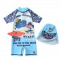 Baby Swimwear Boy UV Protection Children's Swimsuit One Piece with Hat Dinosaur Pool Swimming Suit for Boys Kids Bathing Suits