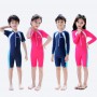 UPF 50+ Quick Dry One Piece Swimsuit Girls Boys Children Long Sleeve Rash Guards for Kids Beach Surf Diving Swimming Suit Junior