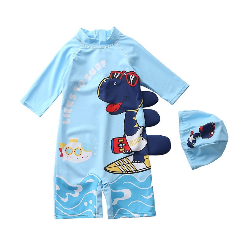 Swimsuit Kids UV Protection Baby Swimwear Dinosaur Print Children's