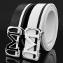 Casual white  mens belt M genuine leather belt fashion luxury brand fancy vintage jeans waist belt cintos para hombre marca