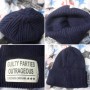 Neutral solid color label beanie hat autumn winter outdoor men's cycling warm hip-hop hat cold acrylic knitted cap A43