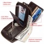 HUMWEPAUL Genuine Leather Short Wallet RFID Business Card Holder Zipper Coin Purse Large Capacity Clutch Portfolio Men 2022