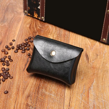 Vintage Solitaire Storage Bag Coins Purse Men Wallet Double Layer PU Leather Business Wallets Women ID Credit Card Holders Pouch