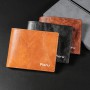 Men Wallets Soft Leather Foldable Money Purse Short Wallets Billfold Men's Thin Wallet with Credit Card Holder Zipper Wallet