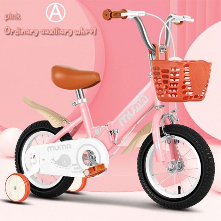 Folding New Bicycle Children 12 14 16 18 Inch New 3-12 Years Old Antiskid Tire Kids Bike Boy Girl Gifts Antiskid Bike Child