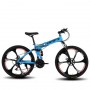 26 Inch Variable Speed Double Shock-absorbing Disc Brake Adult Bicycle Folding Mountain Bike Highway High-speed