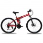 26 Inch Variable Speed Double Shock-absorbing Disc Brake Adult Bicycle Folding Mountain Bike Highway High-speed