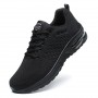 Men Women Leather Walking Jogging Sneakers Running Sport Shoes Black Lightweight Cheap Athletic Breathable Trainers