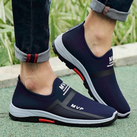 Mesh Men Shoes Lightweight Sneakers Men Fashion Casual Walking Shoes Breathable Slip