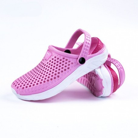 Women Men Lightweight Hollow Slippers Non-slip Clog Shoes