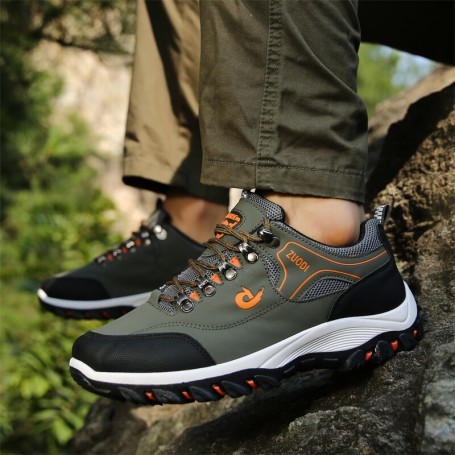 Men Hiking Shoes Outdoor Comfortable Lightweight Casual Sneakers Waterproof Climbing Athletic Shoes Big Size 39-48