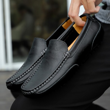 Men's shoes leather cowhide casual shoes