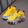 Children Sneakers Kids Casual Shoes Girls Boys PU Leather Flats Rubber Sole Toddlers Sports Shoes