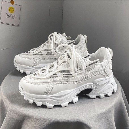 Sports Shoes Men Running Shoes Thick Sole Casual Old Shoes