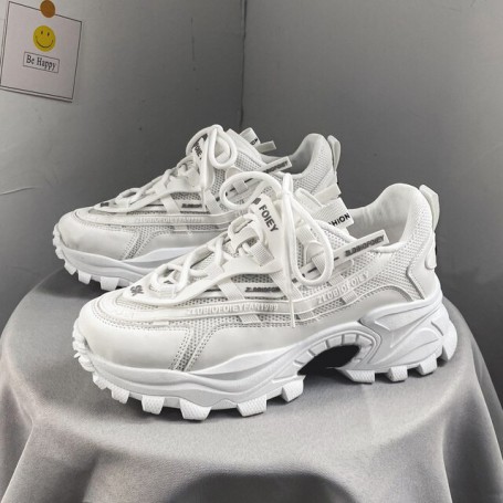 Sports Shoes Men Running Shoes Thick Sole Casual Old Shoes