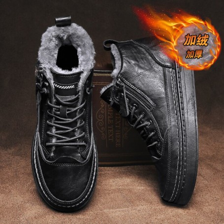 2022 New Winter Sneakers Running Shoes Men Cotton Wool Mans Footwear High-Buality Martin Tool Boots Trend Mans Footwear Tennis