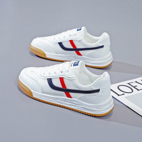 White Shoes for Women 2022 Summer New Versatile Ins Casual Fashion Trends Mesh Flat Breathable Board Shoes