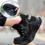 Safety Shoes High Top Puncture Proof Anti-Smashing Steel Toe Work Sneakers Lightweight Breathable Fashion Big Size Ankle Boots
