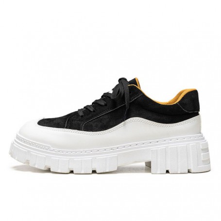 Men Platform Shoes Thick Sole Skateboarding Shoes Man Sneakers Breathable Lace-Up Walking Shoes Man Trainers Chaussure Homme