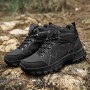 Men Waterproof Hiking Shoes Outdoor Climbing Non-slip Camping Trekking Sneakers Sports Breathable Mountaineering Army Green Boot