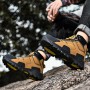 Hot Selling High Quality Hiking Shoes Men Autumn Outdoor Travel Non-slip Sneakers Outdoor Camping Fishing Shoes High Top Lace Up