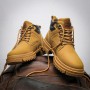 Men Hiking Boots Lace-Up Ankle Trekking Boots Man Shoes Outdoor Leather Boots Rubber Martin Shoes High Quality Botas Hombre