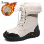 Anti-slip Plus Velvet Women Hight Tube Cotton Shoes Comfortable Winter Warm Outdoor Snow Boots Trekking Walking Hiking Sneakers