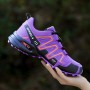 2022 Autumn New Hiking Shoes Women's Shoes Leather Waterproof Outdoor Camping Shoes Mountain Travel Non-slip Lace-up Sneakers