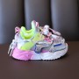 Baby Colorful Sneakers Baby Soft Bottom Breathable Outdoor Kids Shoes for 1-6 Years Fashion Sport Shoes for Girls Boys