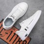 Fashion Solid Color Men's White Shoes Trend All-match Casual Shoes Men's Outdoor Light and Comfortable Sports Shoes