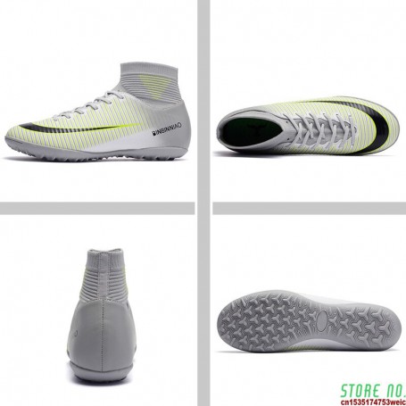 Football Boots Artificial Plants Soccer Shoe Society Cleats Man Soccer Guayos Boy Futsal High Top Sports Sneakers