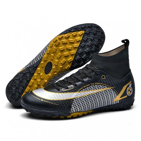 Superstar Breathable Sock Football Boots Children TF/FG Unisex Sneakers Soccer High-top Futsal Shoes Teenagers zapatos de fútbol