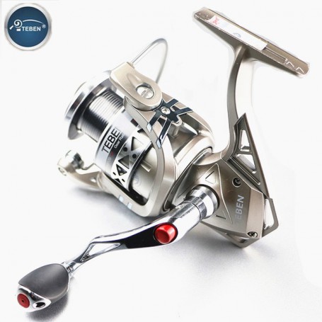 Teben 12BB Ratio 5.2:1 Carp Spinning Reel 2000 4000 5000 Max Drag 9Kg Metal Handle  Saltwater Bass Spinning Reel