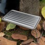 Titanium Barbecue Plate Folding Leg Bracket Grill Camping Light and Easy to Carry Pure Titanium Barbecue Plate