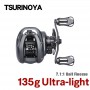 TSURINOYA 135g Ultra Light 6.1g Spool Bait Finesse Baitcasting Fishing Reel Dark Wolf 50S 7.1:1 4kg Shallow Spool Ligh Game Coil