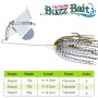 TSURINOYA Buzzbait Fishing Lure 12g 15g 26g Topwater Spinner Baits Artificial Metal Hard Bait ASSAULT Bass Pike Fishing Tackle