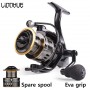 Buy 2pcs get 20% Off LINNHUE Fishing Reel HE500-7000 Max Drag 10kg Spare Metal Spool Grip Spinning Reel For Carp Reel Fishing