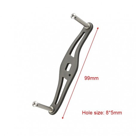 EKFAN 99MM 120MM 130MM Metal S-shaped Fishing Reel Handle 8*5MM Holes Suitable For Daiwa Bait Casting Reel Parts