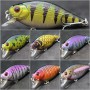 wLure 6.5cm 7.4g Flat Body Wide Wobbler Musky Bait Floating Tank Tested Hard Bait Variant Colors Fishing Lure C547