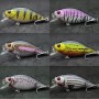 wLure 6.5cm 7.4g Flat Body Wide Wobbler Musky Bait Floating Tank Tested Hard Bait Variant Colors Fishing Lure C547