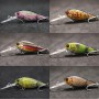 wLure6 Lures in One Box 8g 8cm 3 Meters Depth Nature Color Transfer Wide Wobble with Deep Diving Carp Fishing HC549KB