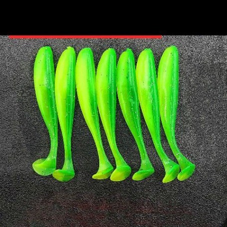 Soft Lure 50pcs/Lot 55mm/65mm/70mm Silicone Shad Worm Soft Bait T Tail Jigging Wobblers Fishing Lures