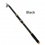 Telescopic Fishing Rod Carbon Fiber Black and blue Handle Stream Pole 2.1M2.4M2.7M3.0M3.6M Travel Rod
