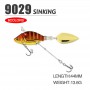 1Pcs Rotating Metal VIB vibration Bait Spinner Spoon Fishing Lures 13.6g 4.4cm Jigs Trout Winter Fishing Hard Baits Tackle Pesca