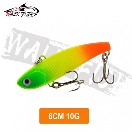 WALK FISH  Sinking Vibration Fishing Lure 10g 14g 18g 22g Hard bait Artificial VIB Winter Ice Fishing Pike Bait Tackle Isca Pech