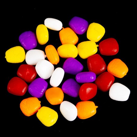 50pcs Artificial Corn Pop up Fishing Lures Plastic Smell Carp Fishing Bait Pond Floating Soft Corn Bait Fishing Tackle Accessory