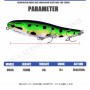 Floating Pencil Walk Dog Action Fishing Lure 75mm 8g Wobblers Peche Accessoire Black Minnow Isca Artificial And Unpainted Bait