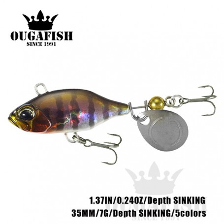 2022 Winter Fishing Accessories VIB 35mm 7g Sinking Vibration Spoon Peche A La Carpe Isca Artificial Leurre Carnassier Equipment